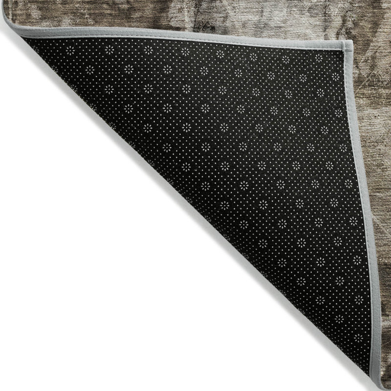 Tapis d'intérieur rond antidérapant rond 8 'Taupe
