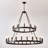 Holden 2-Tier Wagon Wheel Chandelier with Adjustable Height (Bulb Not Included)