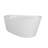 Bria® 6734 Deck Mount Compatible Acrylic Freestanding Whirlpool Chromatherapy Slipper Bath End Drain White With White Drain