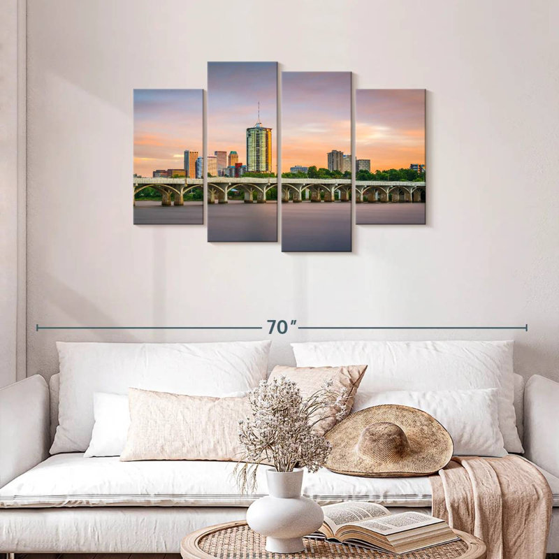 Sireci Tulsa By Arkansas River, 27" H x 43" W