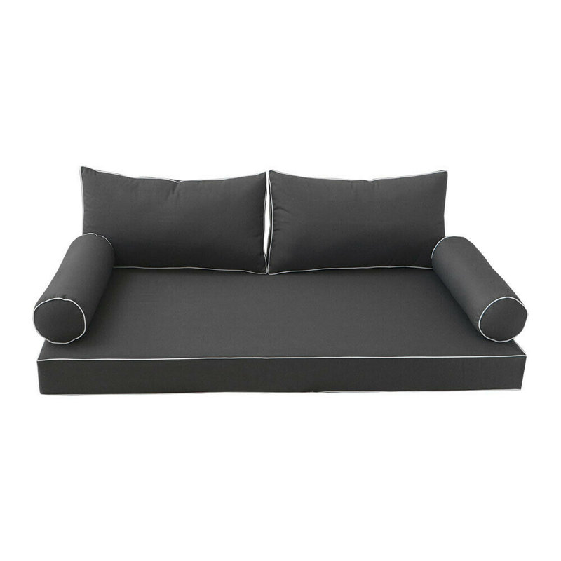 Outdoor 6'' Seat Cushion, Black