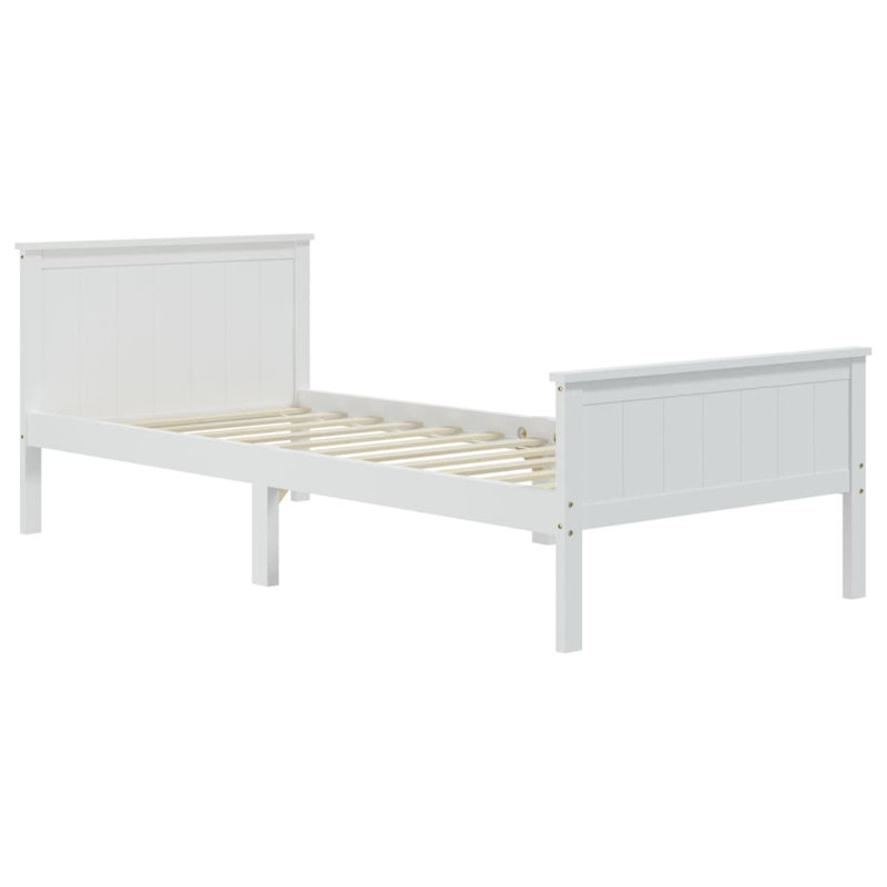 Pine Wood Bed Kids Bedroom, Dark Brown, European Kingsize (160 x 200cm)