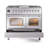 ILVE Nostalgie II Series Noblesse 40 inch Dual Fuel Range with 6 Sealed Burners, Griddle (Glass Door)-103962069-103962086