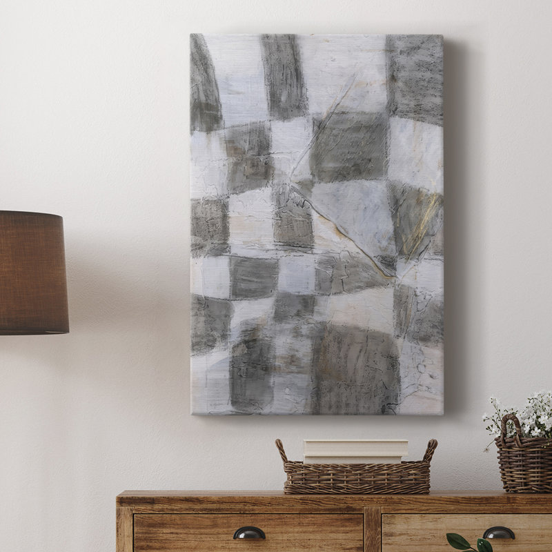 Textile rustique II - Cavas enveloppés de galerie, H 18 po x l 12 po
