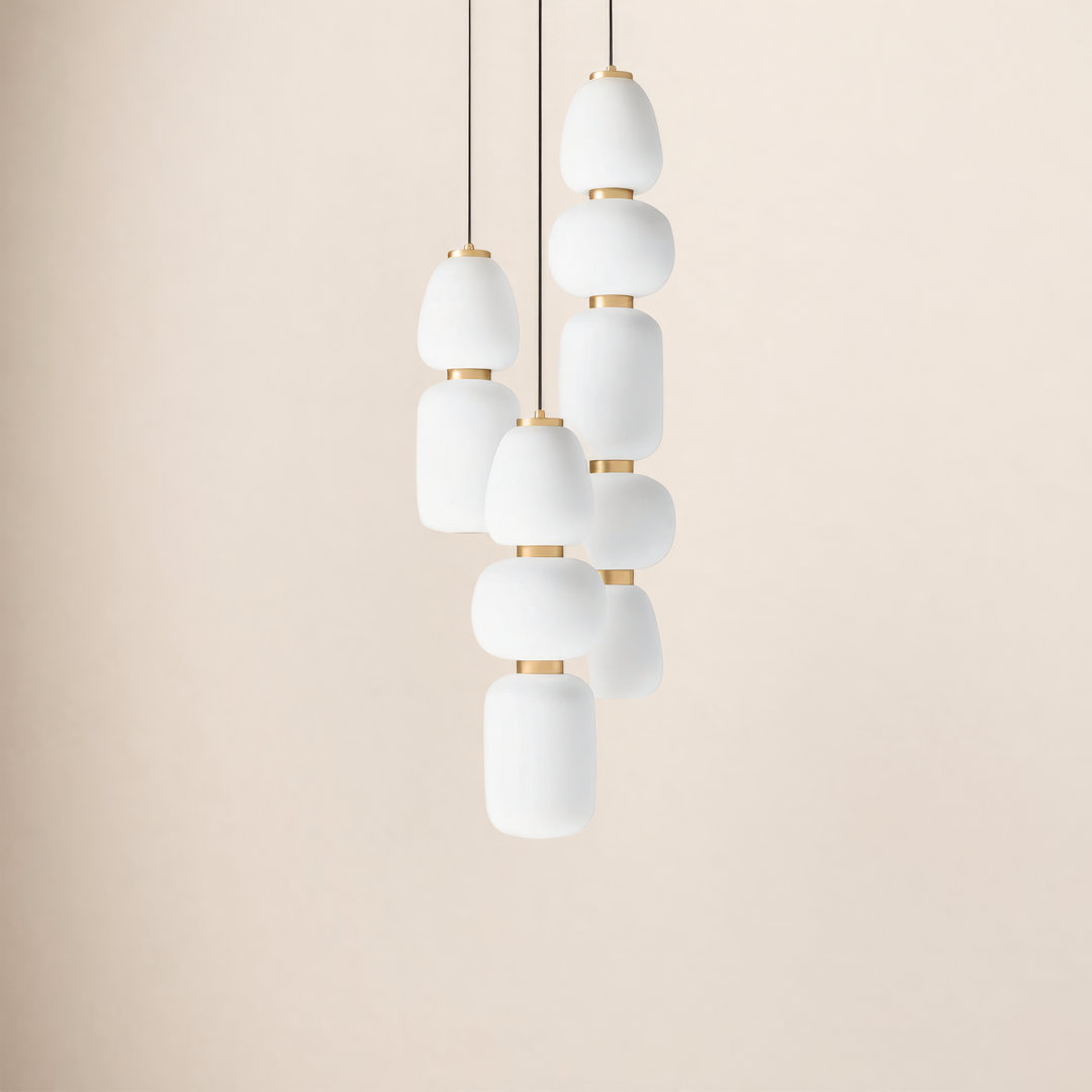 Kace 3 - Light Black/Gold LED Cluster Pendant AllModern