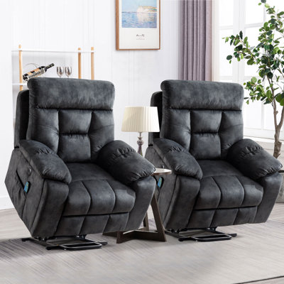 42.7" W Electric Lift Assist Massage Recliner
