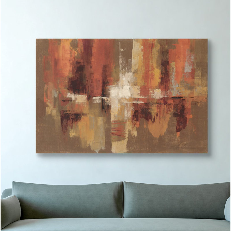 «Castanets» par Silvia Vassileva, art mural sur toile, H 40 po x l 60 po x P 0,75 po