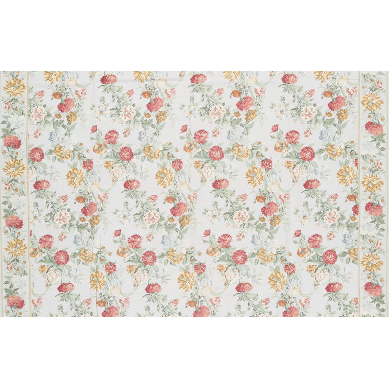 Tapis gris et multicolore noué à la main de haute qualité