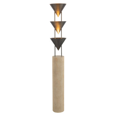 Versus 67-in Aged Steel Floor Lamp