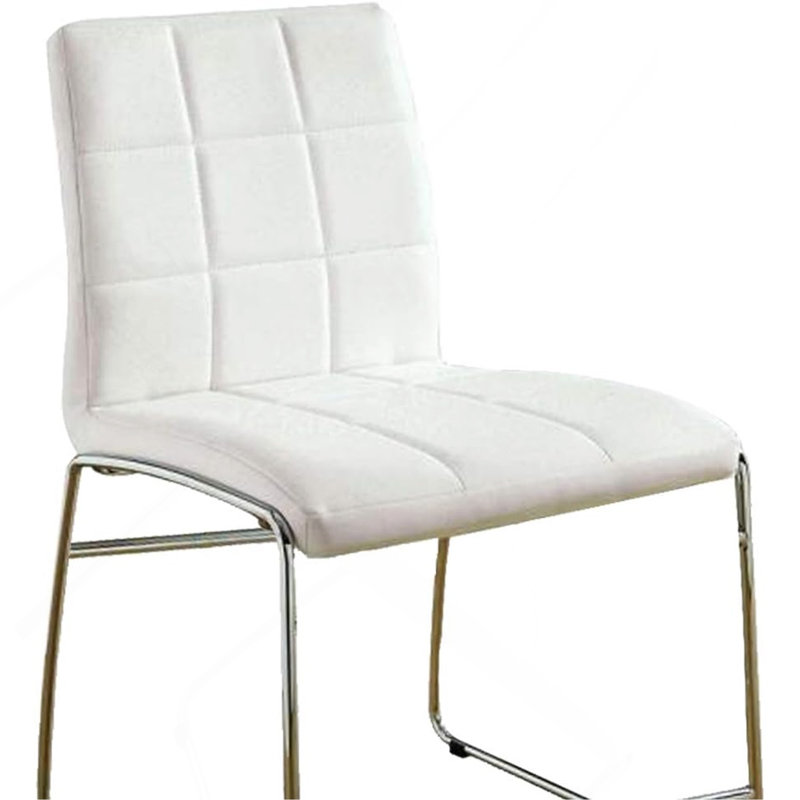 Chaises de salle à manger à hauteur de comptoir en similicuir 2 pièces