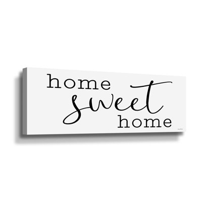 Home Sweet Home - Art textuel sur toile