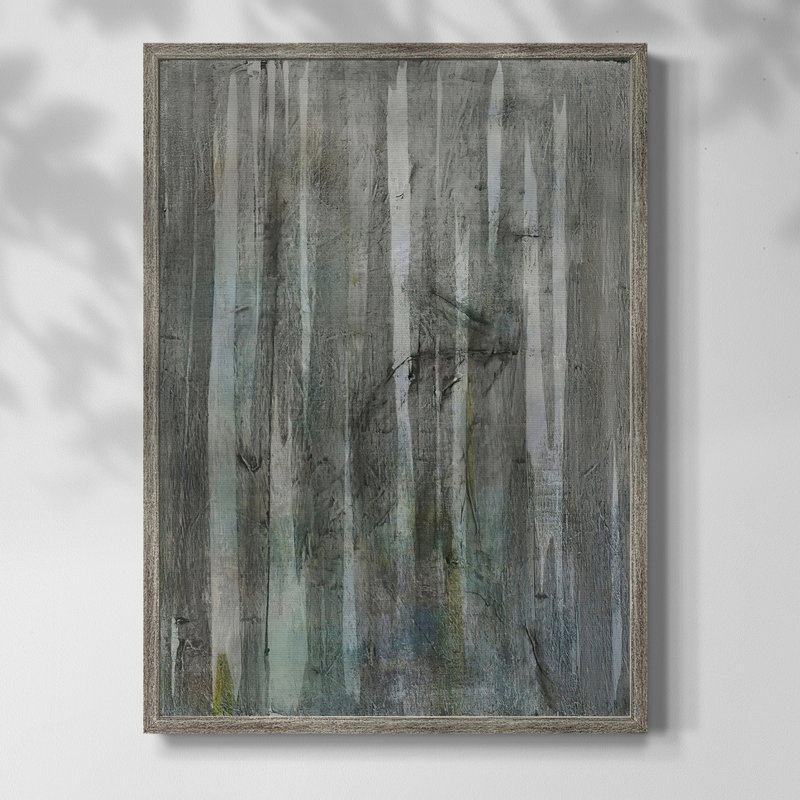 Birch Forest Abstracts I Framed Print - Solid Wood, 21" H x 17" W