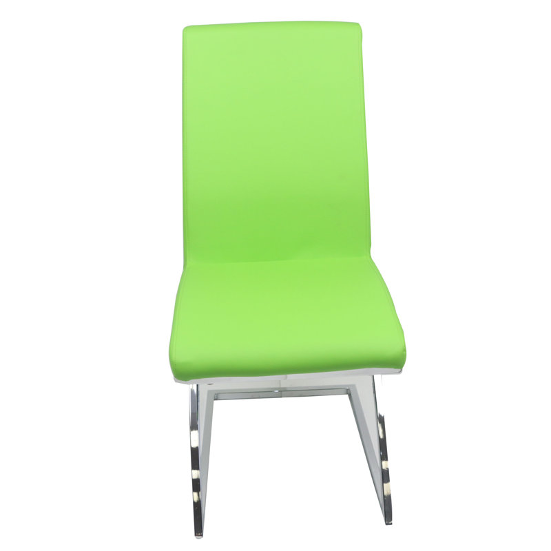 Chaise parsons rembourrée Hussain, Vert