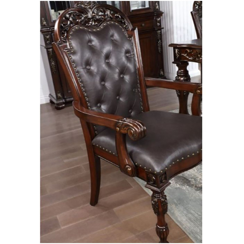 Andriana 19.5'' H Tufted Faux Leather Upholstered Armchair