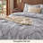 Bedsure Oversized Queen Burgundy Pintuck Bed-in-a-Bag - Gray Pinch Pleat Comforter Set with Sheets, Pillowcases & Shams (Set of 7)-118612975-128876094