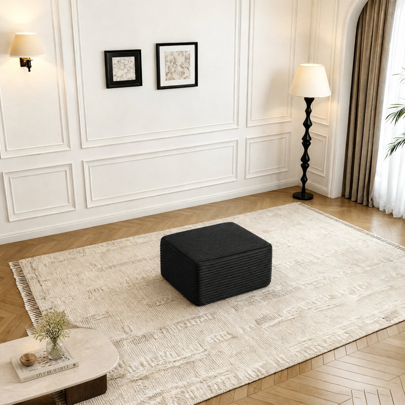 Repose-pieds rembourré 36 po, Dark Gray