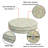 Decorative Indoor Outdoor Waterproof Round Cushion Cover, Patio Bar Stool UV Resistant Seat Cover-264965631