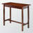 Cab Walnut Finish Dining Table with Two Storage Drawers, 33.1'' H X 39'' W X 19.5'' D