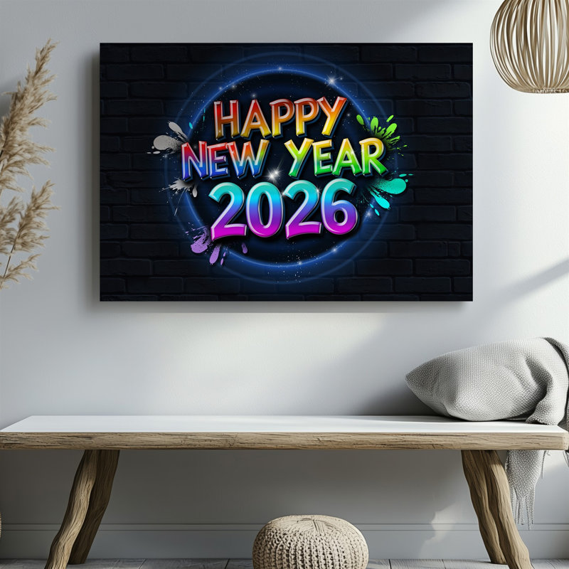 Art numérique sur toile, "Créez une œuvre d'art festive", H 11 po x l 14 po