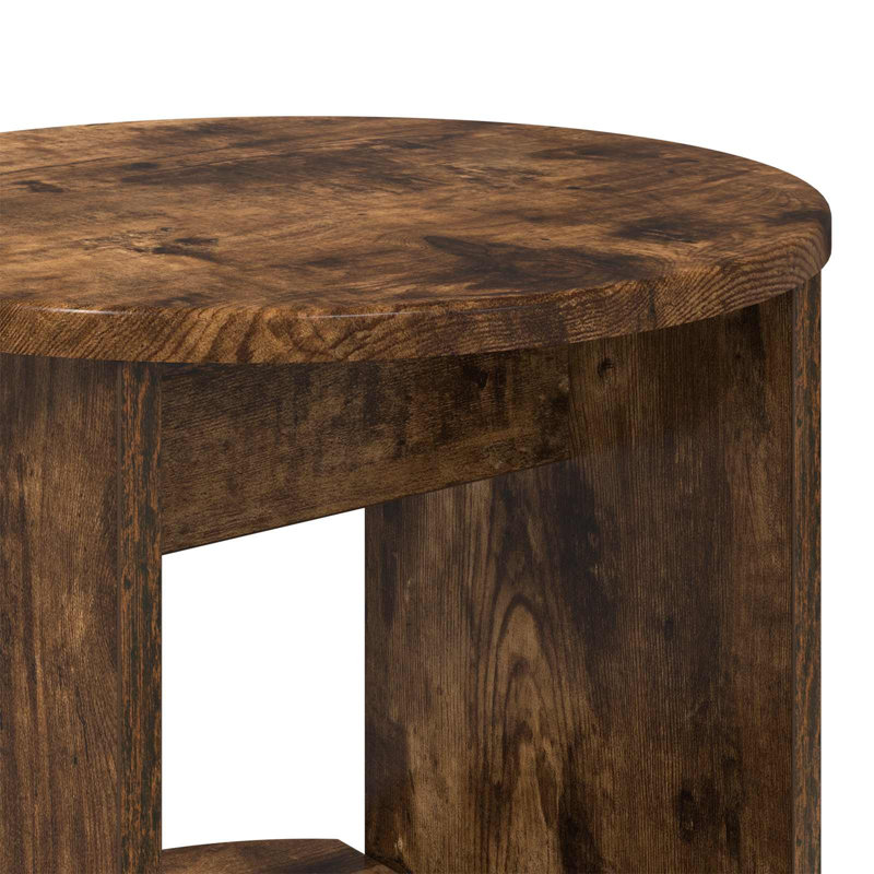 40cm W Bookcase, (2 Shelves) 75cm. H x 40cm. W x 40cm. D, Smoked Oak