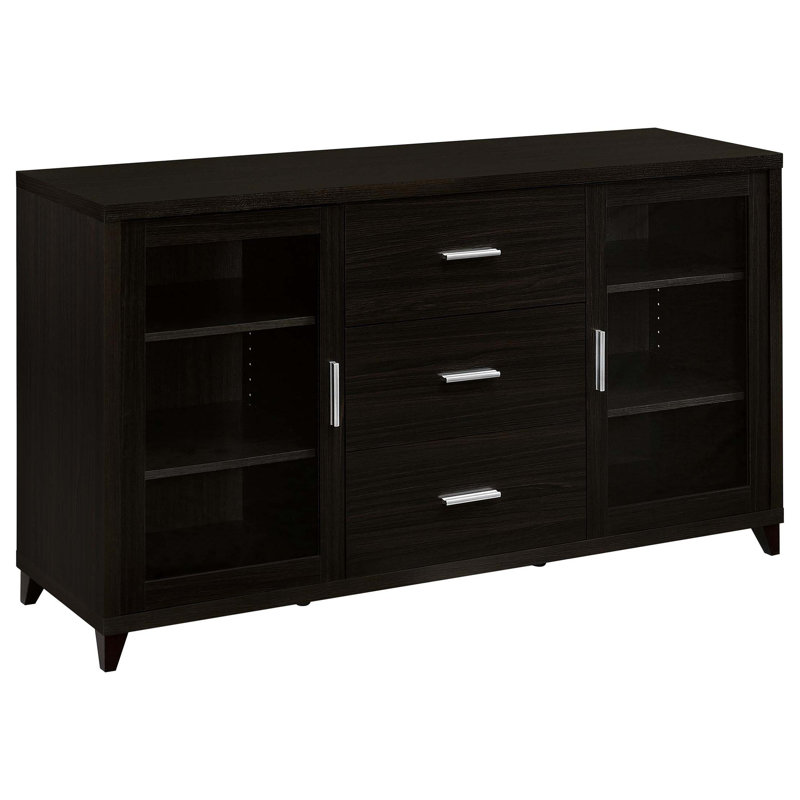 Nyler Cappuccino 3-drawer Rectangular TV Stand