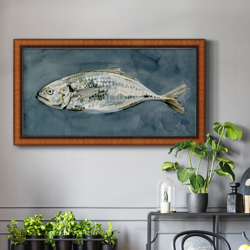 «Deep Sea Swimmer I», reproduction d'un seul cadre photo sur toile, H 25 po x l 45 po x P 1 po