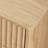 3-Drawer Fluted Wood Nightstand with Built-in Charging Station