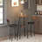 Bar Table, Round Pub Table, 2-tier Bistro Table With Storage, 37.4" High Top Table For Small Spaces