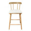 Ensemble de 2 tabourets de comptoir rembourrés en bois Olivia-235190487