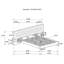 Lit plateforme brun clair Kiah