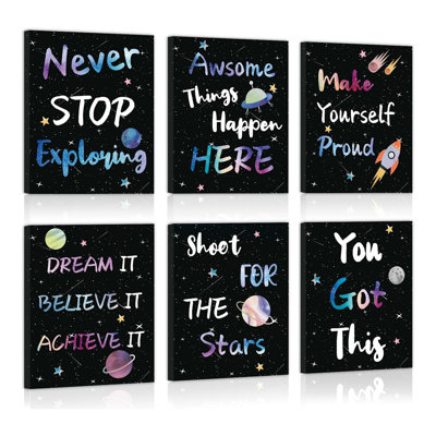 6 Piece Wrapped Canvas Wall Art