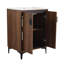 Meuble-lavabo 24 po avec lavabo supérieur, meuble de rangement moderne avec 2 portes à fermeture douce et meuble-lavabo simple