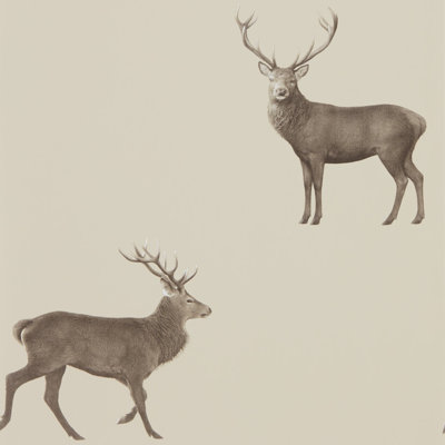 Evesham Deer 10.05m x 52cm Wallpaper Roll