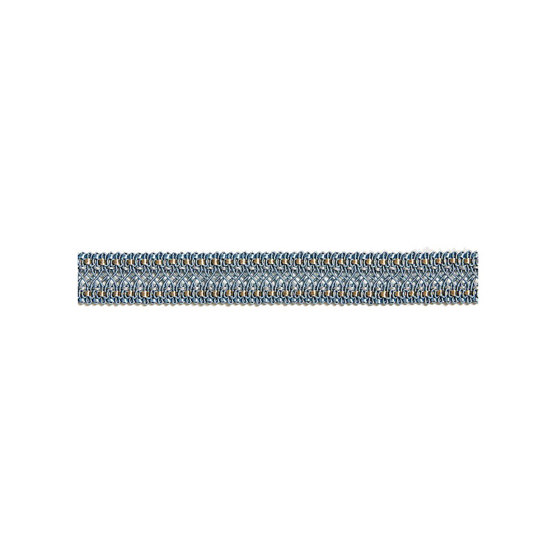 Tissu moderne tressé Selena, Pierre bleue