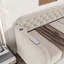 Lit de jour simple tapissier avec lit gigogne et port USB pour la chambre à coucher