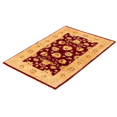 One-of-a-Kind 3'1" X 5' New Age Wool Area Rug in