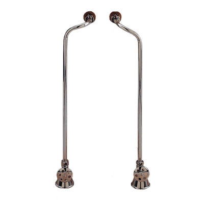 Ensemble d'alimentation de baignoire avec double tubulure décalée