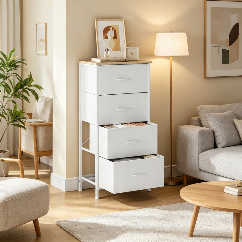 45 cm W Chest of 4 Drawers