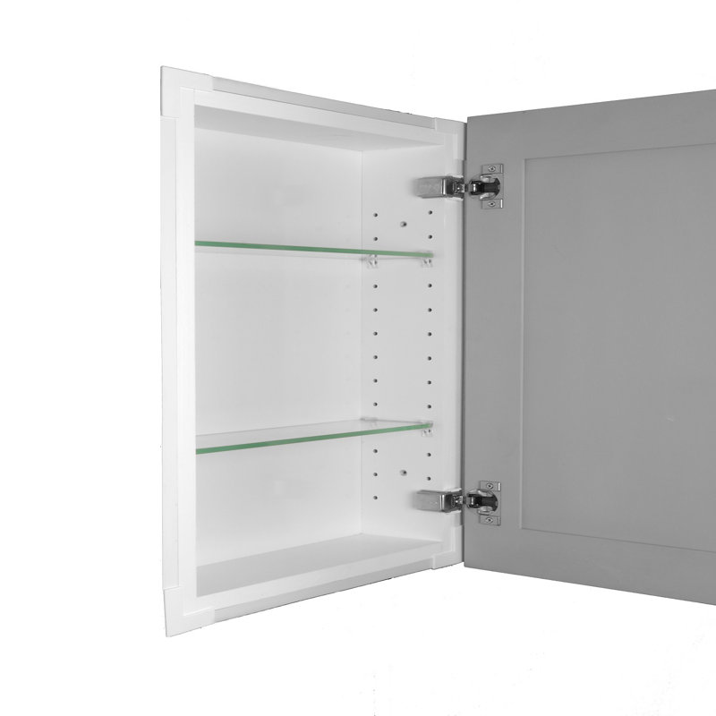 Armoire à pharmacie en bois Greywood, H 23,5 po x l 15,5 po x P 3,5 po, Apprêté