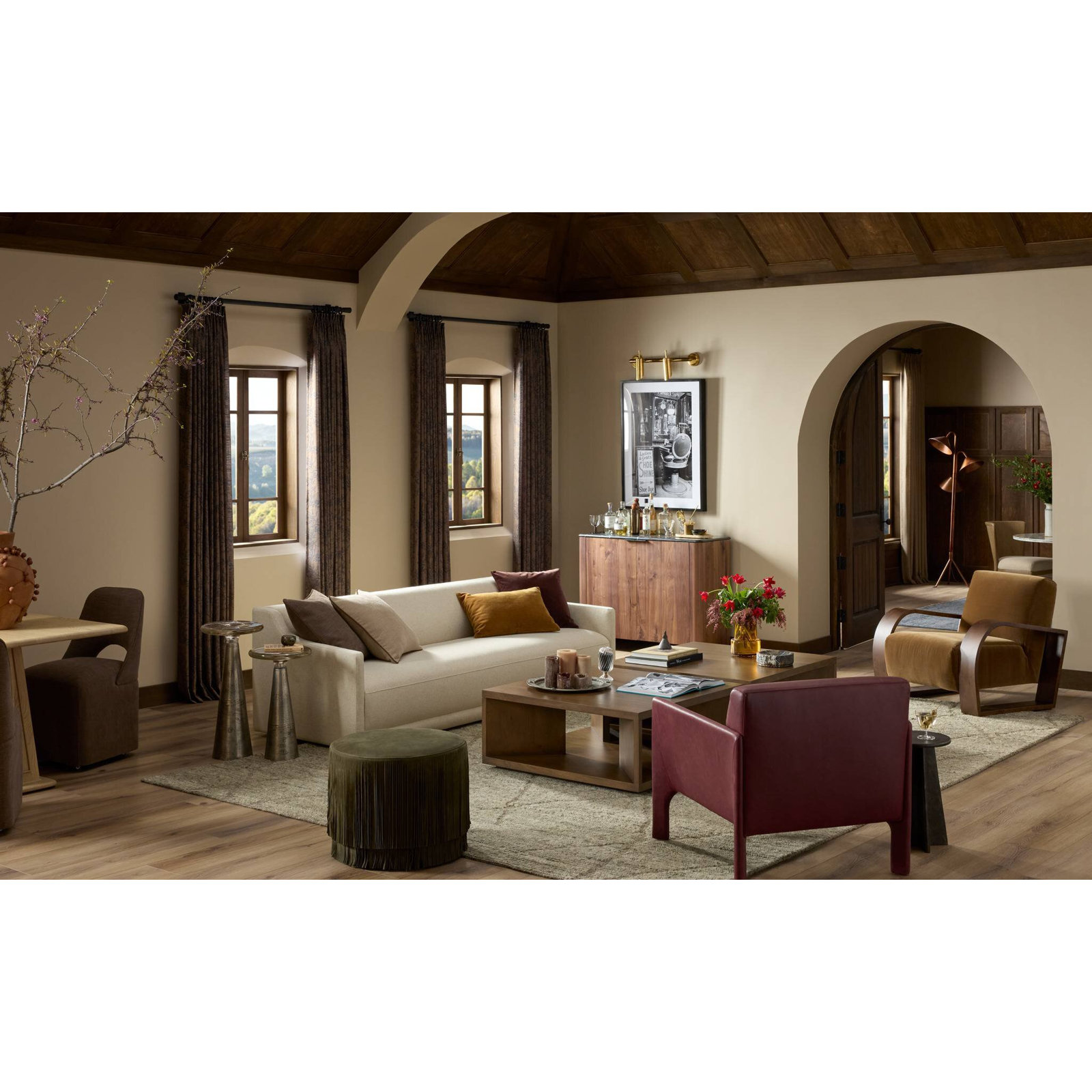 Montez Velvet Accent Chair