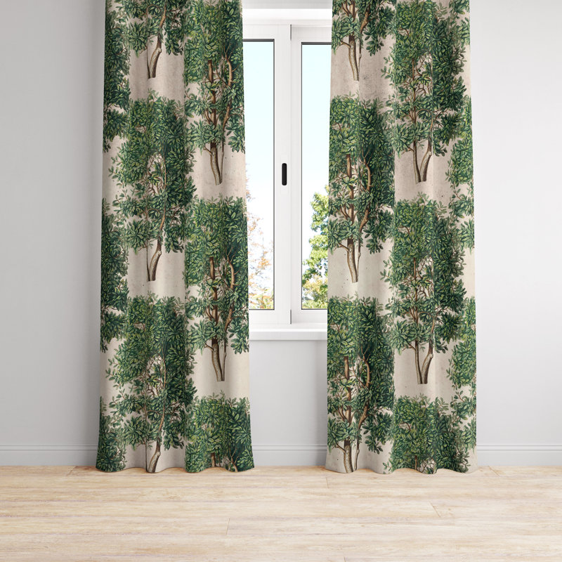 Semi Sheer Curtain Pair, 20" W x 52" L