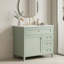 Meuble-lavabo autoportant avec lavabo, 3 tiroirs et tablette réglable-130000222-130000223