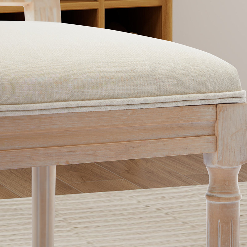 Chaise rembourrée en bois massif de 20,05 po de largeur