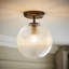 Springlake Glass Semi Flush Mount-1931390418