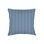 Navy Blue French Stripe Linen Pillow 20x20 with Down Alternative Insert