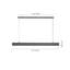 1-Light Shaded LED Linear Chandelier