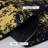 Machine Washable Rug 6X9, Non-Slip, . Ideal For Bedroom, Living Room, Kitchen. & Pet Approved. Black + Gold 6X9 Area Rugs, Washable, Non-Slip. And Practical Dining Room. .-1847133797