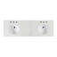 Meuble-lavabo double 72 po avec plateau en quartz Alsup-95320229