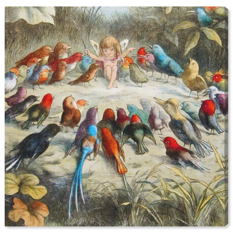 Fairyland - art sur toile, H 40 po x l 40 po x P 1,5 po