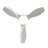Modern White Ceiling Fan With Light, Featuring 3 ABS Plastic Blades, Remote Control Operation, Reversible DC Motor, And Dimmable LED Lighting.-1667307261